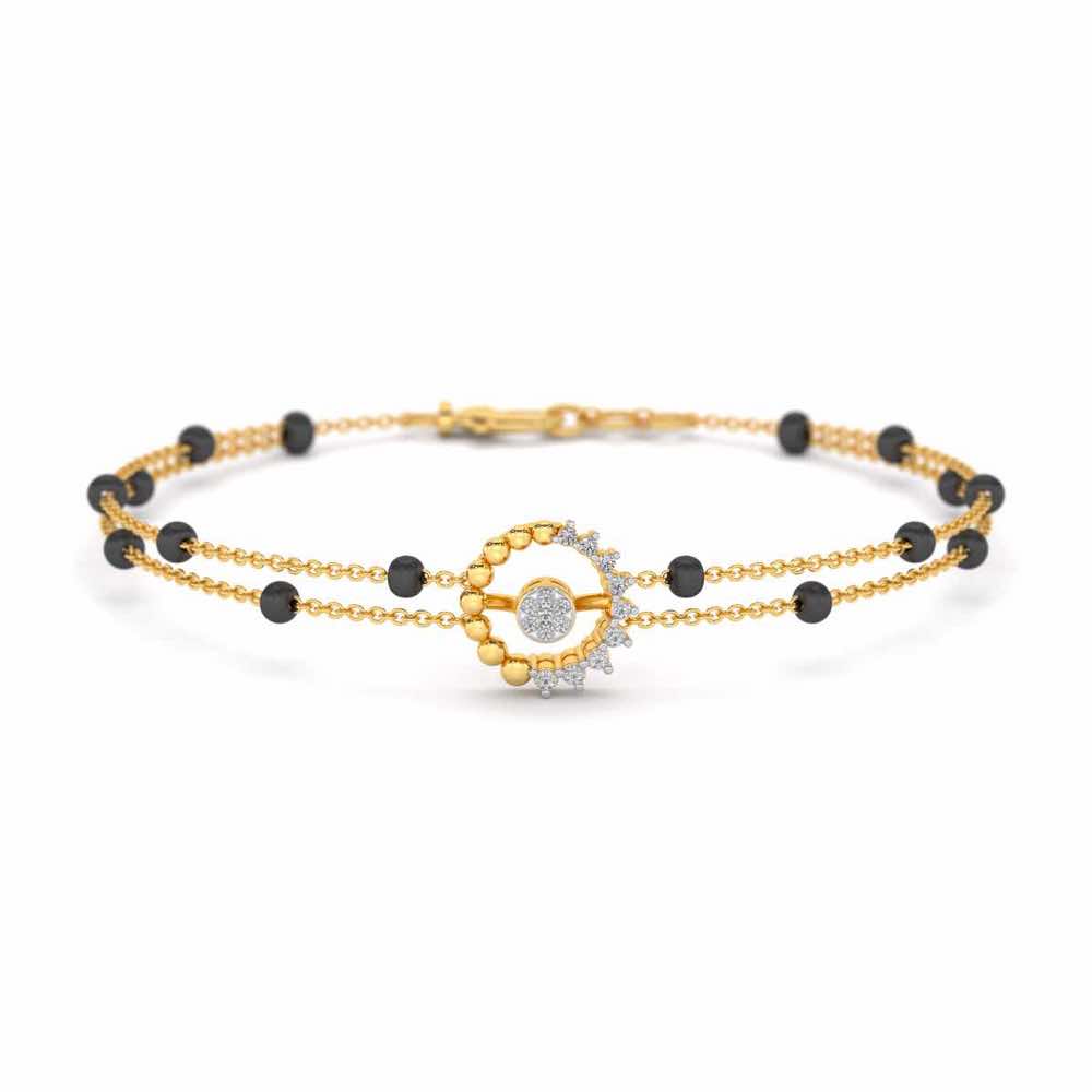 Beaded Sun Diamond Bracelet