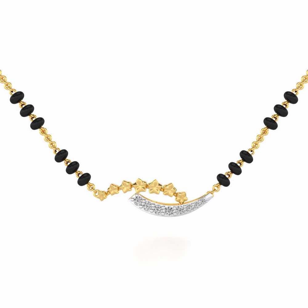 Cue Stars Diamond Mangalsutra