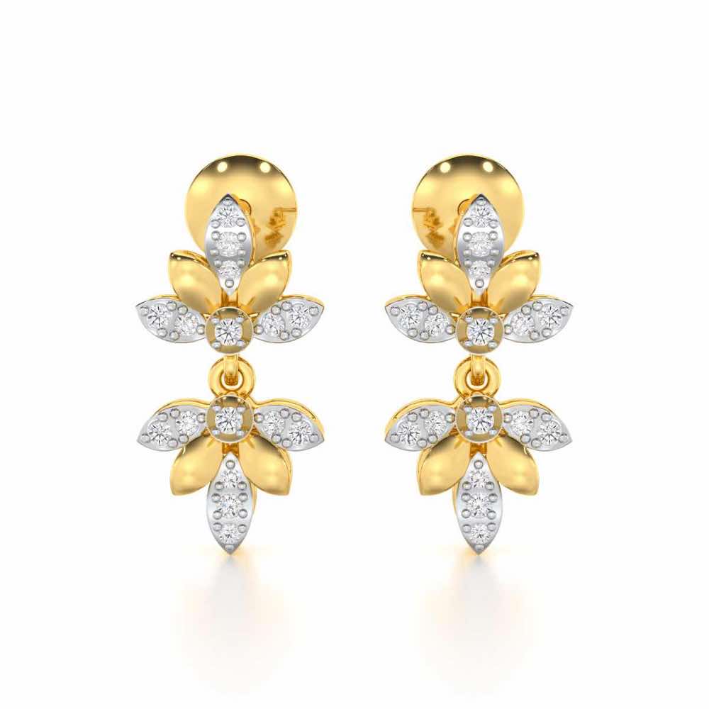 Floral Opulence Diamond Earrings