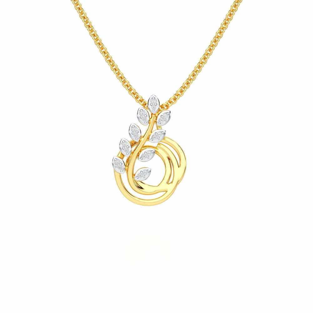 Harmony leaves Diamond Pendant