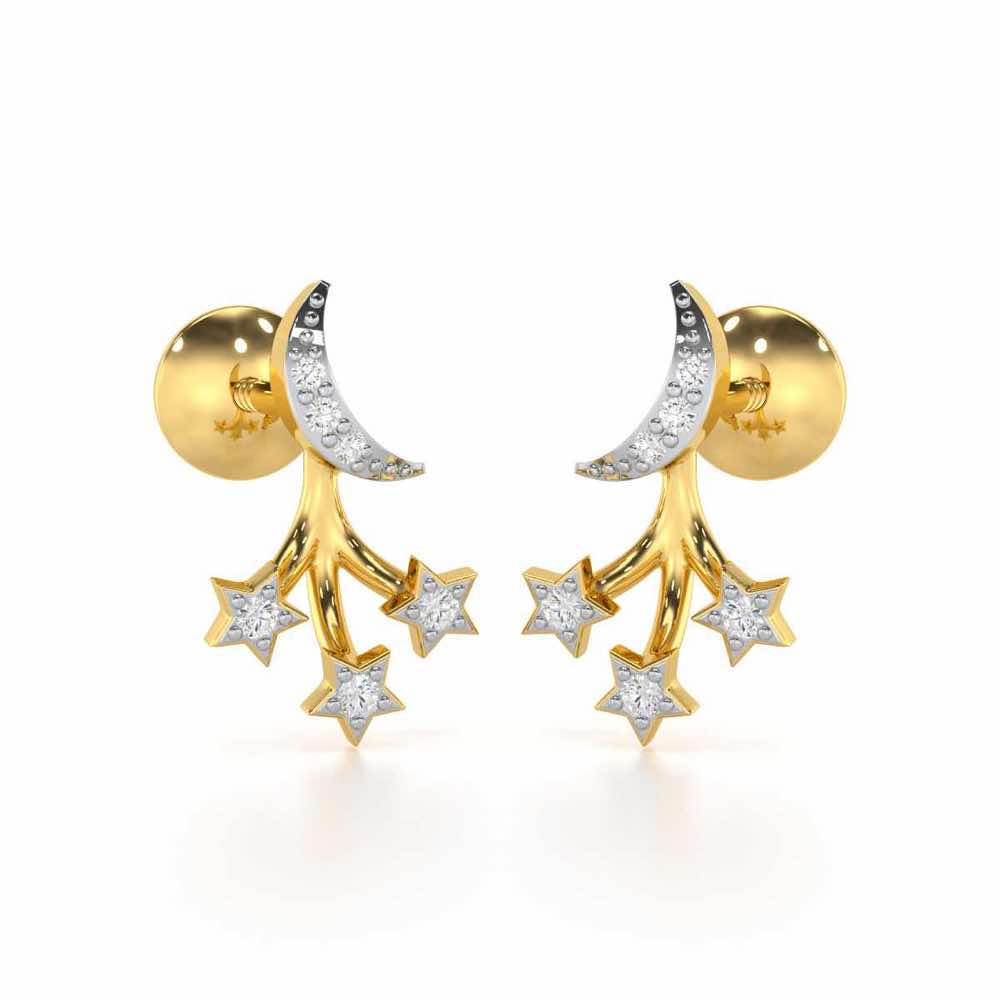 Refined Radiance Diamond Stud Earrings