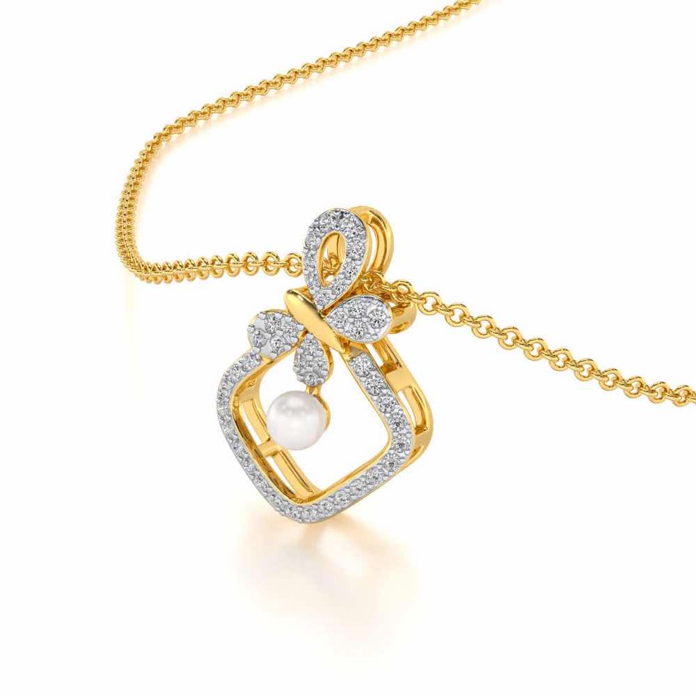 Blissfly Diamond Pearl Pendant