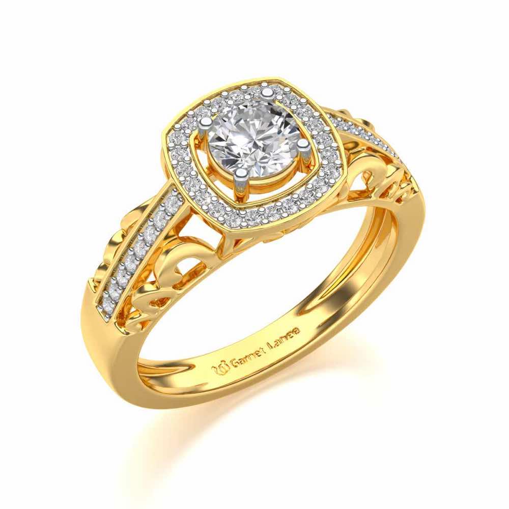 Lively Glow Solitaire Diamond Ring