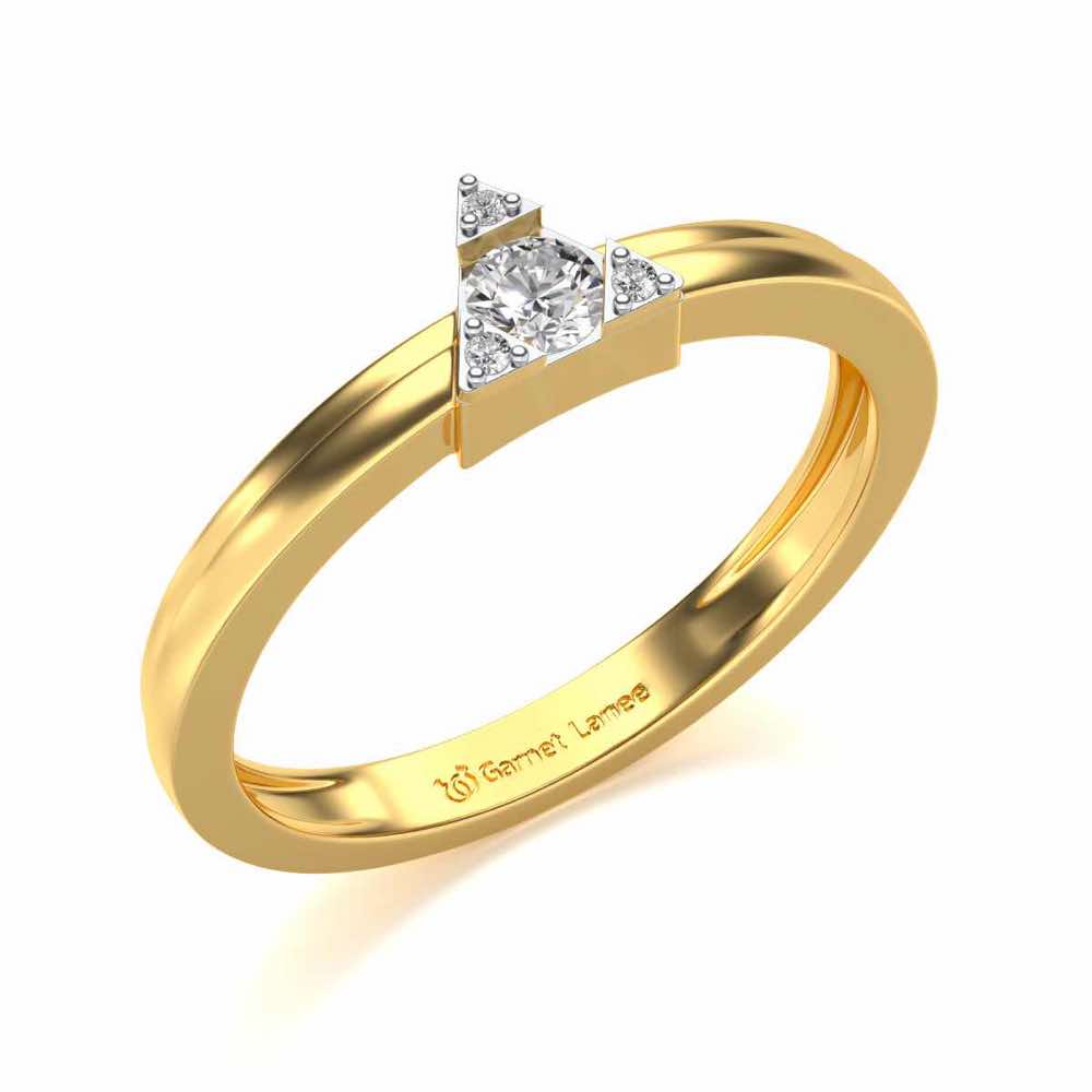 Protective Solitaire Diamond Ring