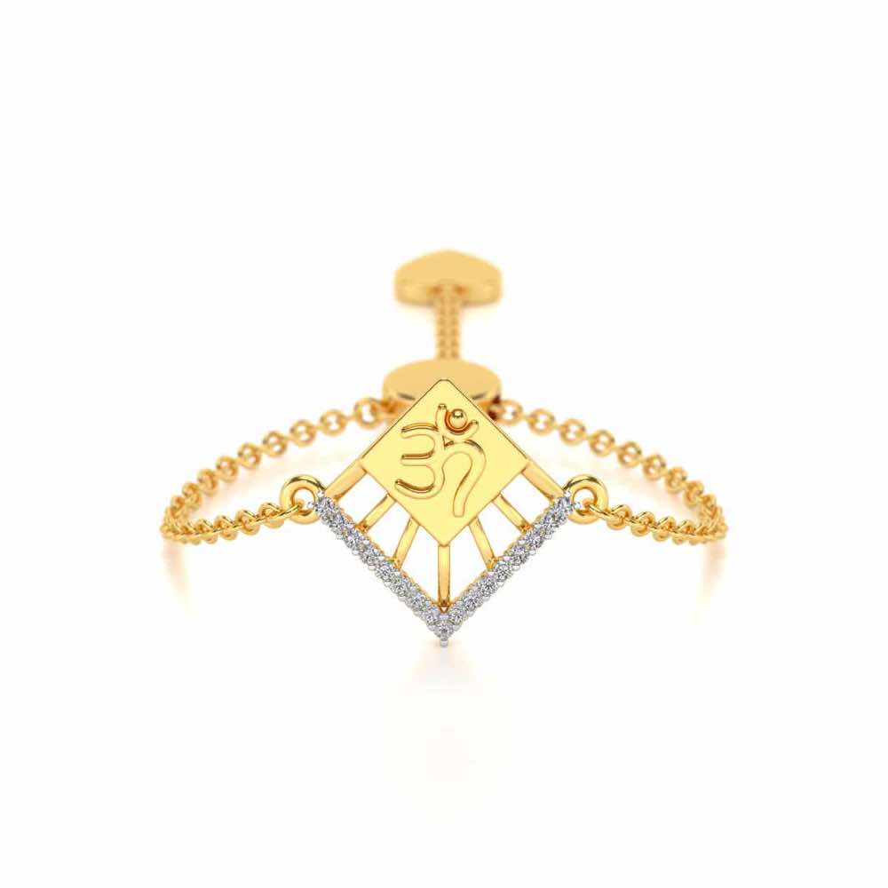 Shiva Crown Adjustable Diamond Ring