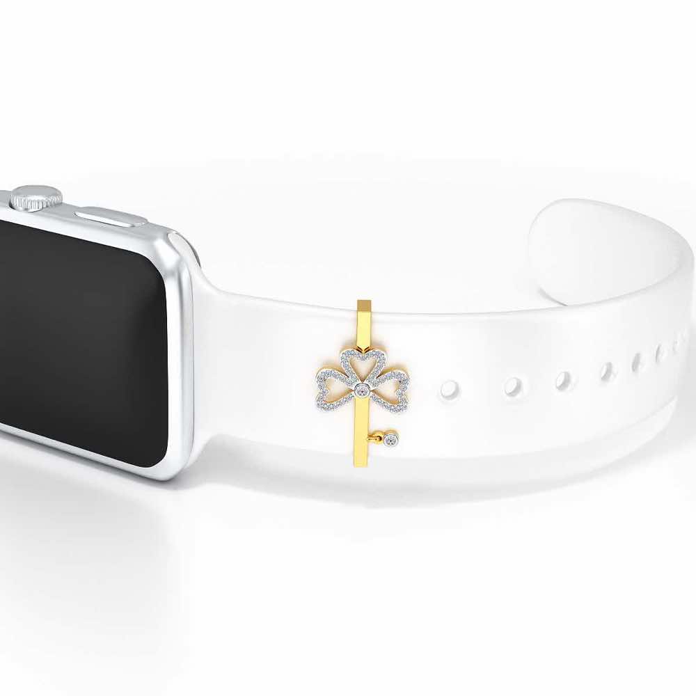 Three Petals Diamond Watch Band